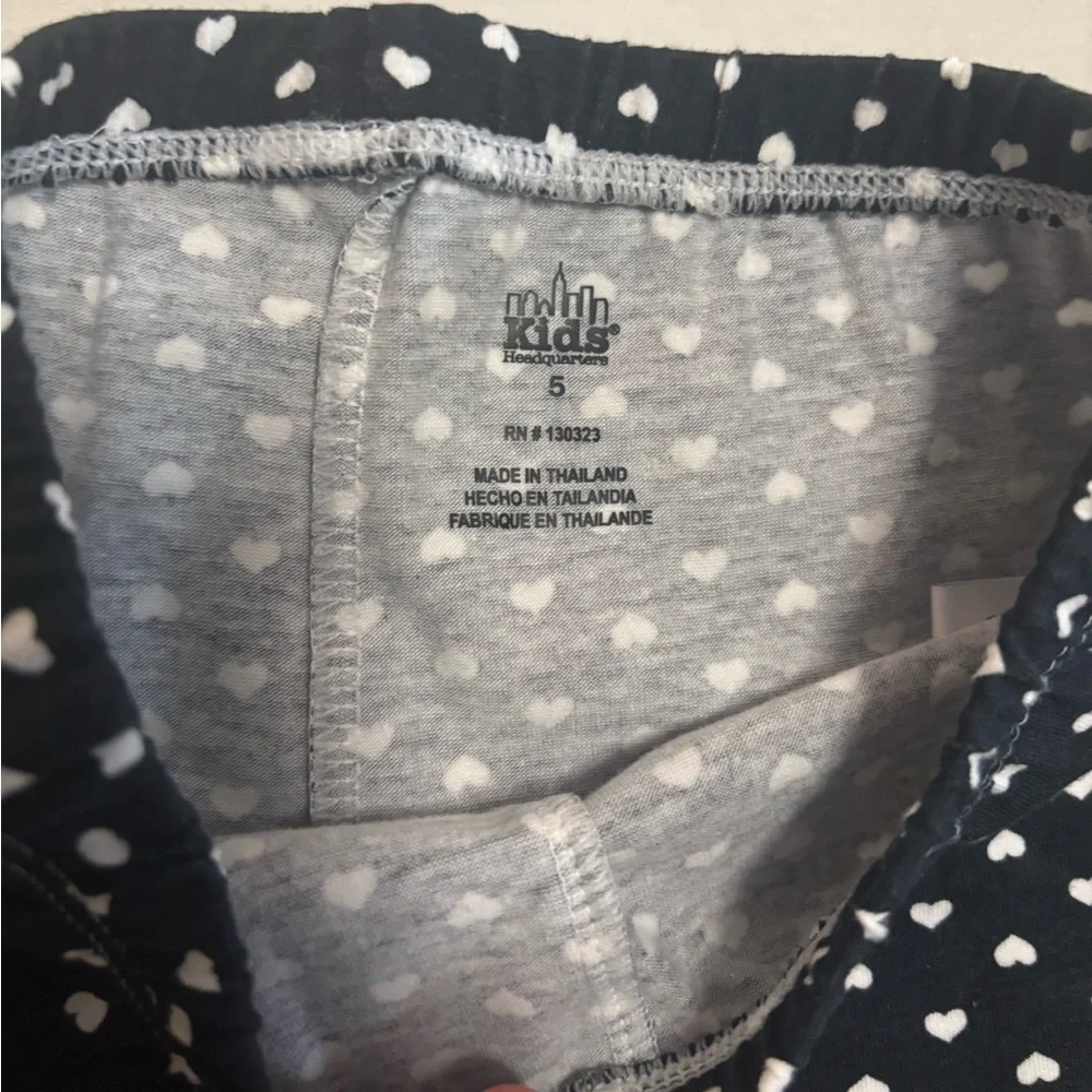 Kids Headquarters Girls Size 5 Outfit Set – Tunic Top & Heart Leggings